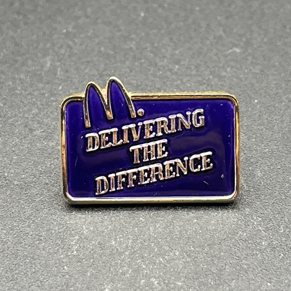 McDonald's "Delivering The‎ Difference"Employee Lapel Hat Pin